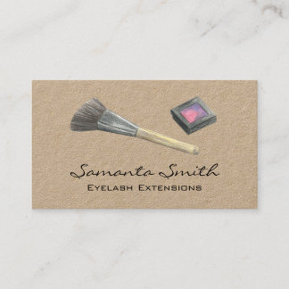 Glam Beauty Makeup Artist Eyelashes & Lips Busines Visitenkarte
