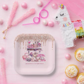Glam Birthday Party Personalisiert machen Pappteller (Party)