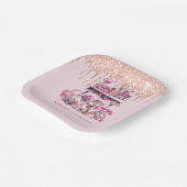 Glam Birthday Party Personalisiert machen Pappteller (Gewinkelt)