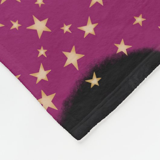 Glam Black Afro Hair Pic Lippenstift Rosa Mond Fleecedecke (Ecke)