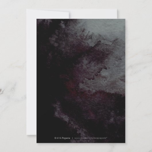 Glam Black Gold Kalligraphie Graduierungsparty Einladung (Rückseite)