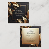 Glam Black Gold Visitenkarte (Vorne/Hinten)