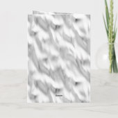 Glam Black Guy Silver Christmas Karte (Rückseite)