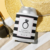 Glam Black Stripe | JUNGGESELINNEN-ABSCHIED Dosenkühler