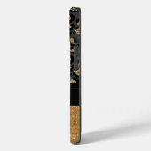 Glam Black und Gold Leopard Print Case-Mate iPhone Hülle (Rückseite / Links)