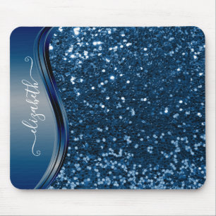 Glam Bling Personalisierte Glitter-Kalligrafie Bla Mousepad