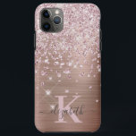 Glam Bling Rose Gold Diamond Confetti Mit Monogram Case-Mate iPhone Hülle<br><div class="desc">Elegant,  Glam,  Girly Shiny Imitats Rose Gold Diamant Konfetti i i Handy Gehäuse. Die Imitate Rose Gold gebürstete Metall Hintergrund,  mit rosa Rosengold und weiße Diamanten Konfetti gepunktete. Personalisieren Sie mit Ihrem Namen und Monogramm Initial. Bitte beachten Sie: dieses Design ist ein gedruckter Foto-Effekt ohne echten Glitzer und Juwel.</div>