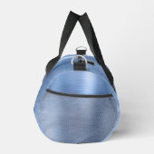 Glam Blue Brushed Metal Schwarz-weiß Monogram Duffle Bag (Rechts)