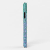Glam Blue Green und Lila Glitzer Case-Mate iPhone Hülle (Hinten/Rechts)