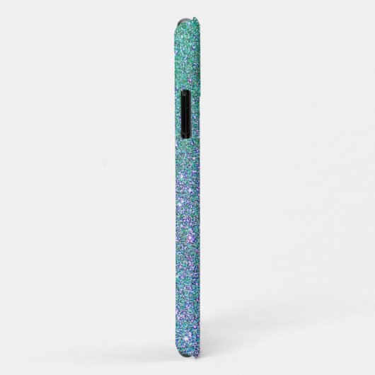 Glam Blue Green und Lila Glitzer Case-Mate iPhone Hülle (Hinten/Rechts)