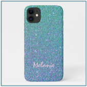 Glam Blue Green und Lila Glitzer Case-Mate iPhone Hülle