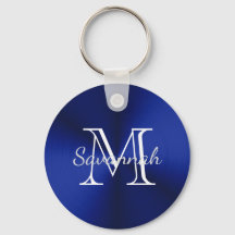 Glam Blue Imitats Metal Monogram