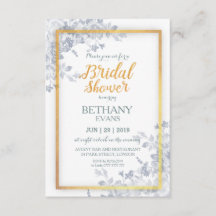 Glam Blume Gold Frame Kalligrafie Brautparty