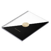 Glam blush Glitzer Rose Gold Hochzeitsbuch Notizblock (Linke Seite)