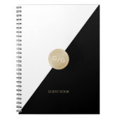 Glam blush Glitzer Rose Gold Hochzeitsbuch Notizblock (Vorderseite)