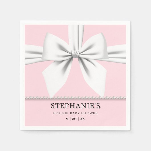 Glam Blush Pink Elegante Extravagante Tiffany Baby Serviette (Vorderseite)