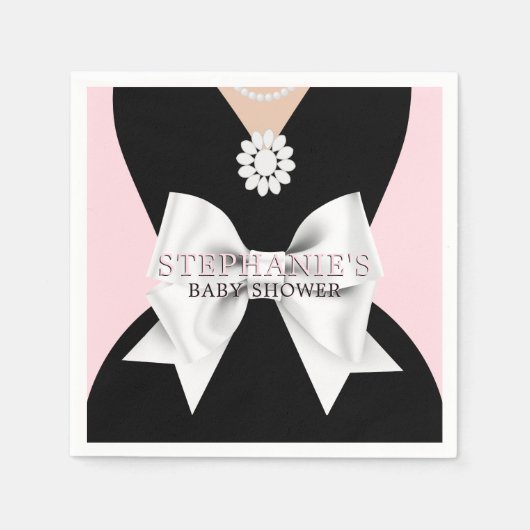 Glam Blush Pink Extravagant Tiffany Thema Kinderdu Serviette (Vorderseite)