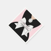 Glam Blush Pink Extravagant Tiffany Thema Kinderdu Serviette (Ecke)