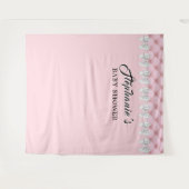 Glam Blush Pink Extravagant Tiffany Thema Kinderdu Wandteppich (Vorderseite (Horizontal))
