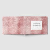 Glam Blush Pink Glitzy Sparkle Gästebuch (Voll)