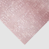 Glam Blush Pink Glitzy Sparkle Seidenpapier (Detail)