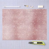 Glam Blush Pink Glitzy Sparkle Seidenpapier (Handwerk)