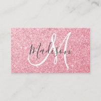 Glam Blush Pink Rose Gold Glitzer Sparklogramm
