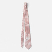 Glam Blush Rose Gold Chic Muster Krawatte (Rückseite)