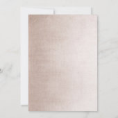 GLAM BLUSH ROSE GOLD DEIN LOGO WORKSHOP GALA EVENT EINLADUNG (Rückseite)