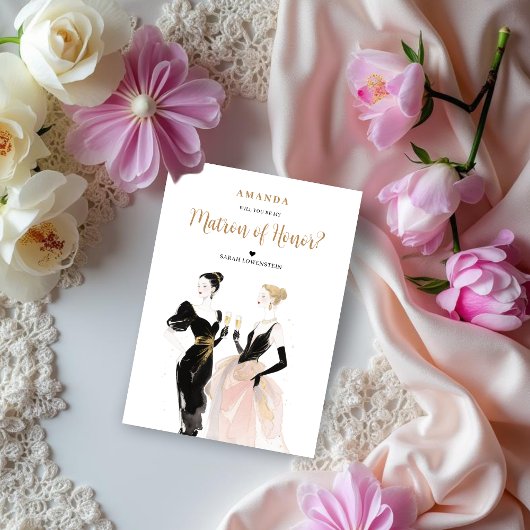 Glam Bridal Party Two Exquisite Ladies Proposal