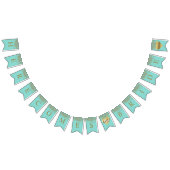 Glam Bride Aquamarin Gold Sparkle Twinkle Dusche P Wimpelkette (Alle)