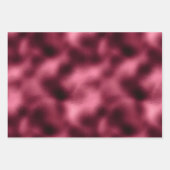 Glam Brown Black Burgund Leopard Print Geschenkpapier Set (Vorderseite 3)