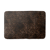 Glam Brown Black Leopard Print Badematte (Vorderseite)