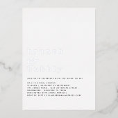 Glam Brunch Bubbly Brautparty Real Folieneinladung (Vorderseite)