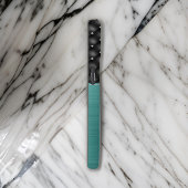 Glam Brushed Green Metal und Imitat Leather Look Case-Mate iPhone Hülle