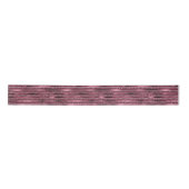 Glam Burgund Rote Rose Pinselstrich Glitzer Satinband (Vorderseite)