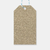 Glam Burgundy Blush Blume Glitzer Vielen Dank Geschenkanhänger (Rückseite)