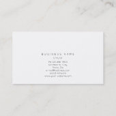Glam Burgundy Noir Gold Marble Vip Business Card Visitenkarte (Rückseite)