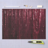 Glam Burgundy Red Glitzy Wedding Seidenpapier (Handwerk)