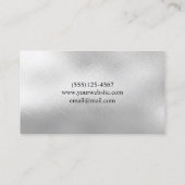 Glam Burgundy Sparkle Glitzer Business Card Visitenkarte (Rückseite)