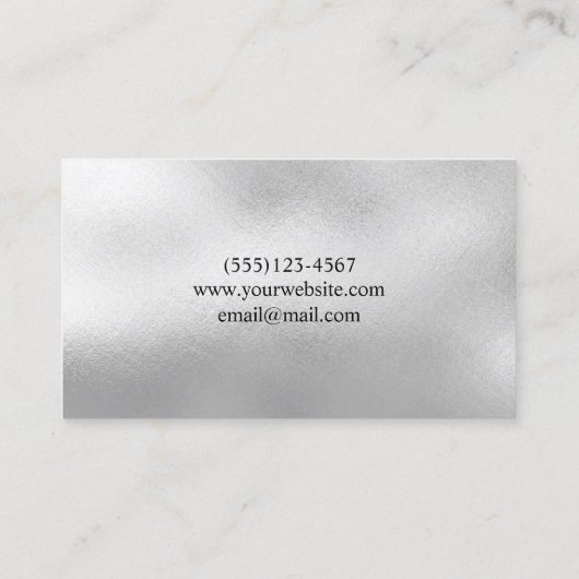 Glam Burgundy Sparkle Glitzer Business Card Visitenkarte (Rückseite)