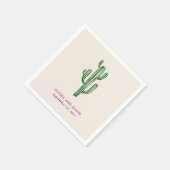 Glam Cactus Wedding Serviette (Ecke)