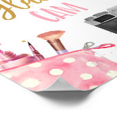 Glam Cam Wellness-Center Party Makeup Glamour Girl Poster (Ecke)
