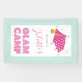 Glam Camp Makeover Wellness-Center Geburtstag Banner (Horizontal)