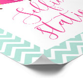 Glam Camp Wellness-Center Makeover Selfie Station Poster (Ecke)