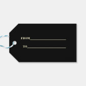 Glam Casino Great Gatsby 40. Poker Geburtstag Geschenkanhänger (Rückseite Horizontal)