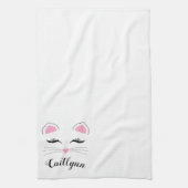 Glam Cat Face Geschirrtuch (Vertikal)