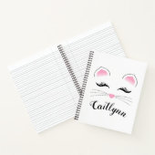 Glam Cat Face Notizbuch (Innenseite)