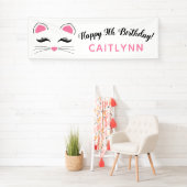 Glam Cat Happy Birthday Banner (Insitu)