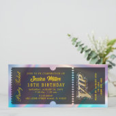 Glam Celebration Event Pass Einladung (Stehend Vorderseite)